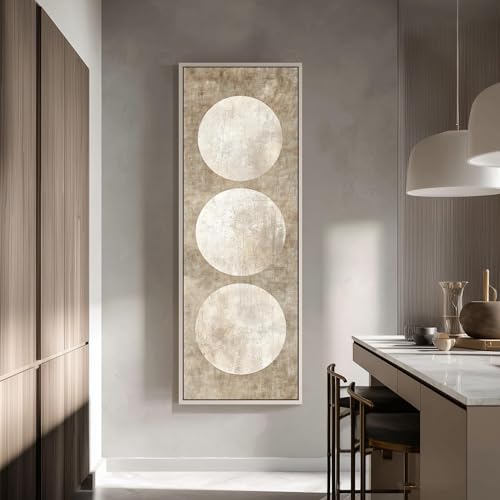 Imprimé géométrique beige haut de gamme pour une décoration murale chic - 4