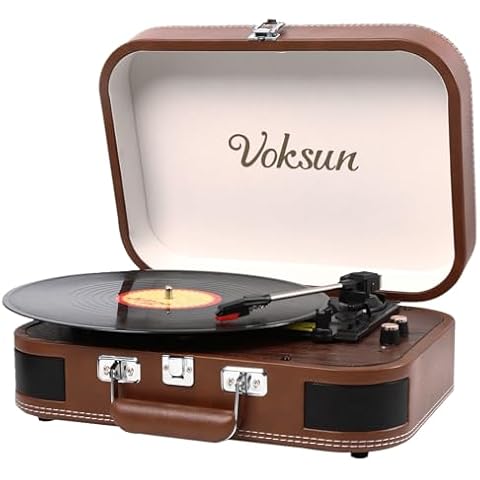 Platine Vinyle VOKSUN Vintage Bluetooth Cover