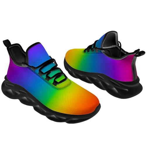 Rainbow Shoes Mens Womens LGBT Sneakers Running Tennis Shoes Gifts for Men Women2