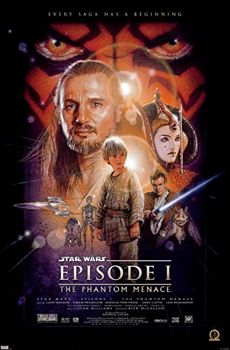 Trends International 24X36 Star Wars: The Phantom Menace - One Sheet Wall Poster, 24' x 36', Unframed Version