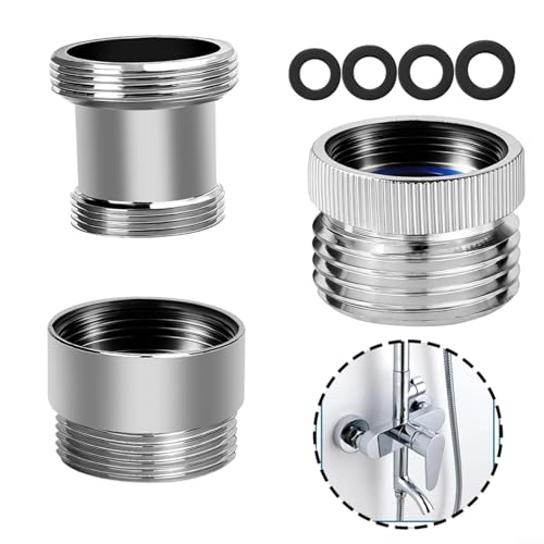 Lot de 3 adaptateurs de robinet en laiton pour tuyau compatible avec la plupart des robinets de cuisine et de salle de bain standard pour une utilisation dans le jardin