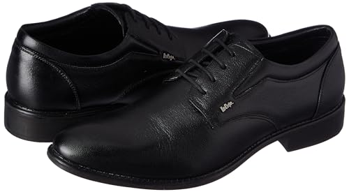 Image of Lee Cooper LC1473E2R Men's Leather Derby Formal Shoes | Lightweight, Comfortable & Stylish Lace-Ups for Office, Business