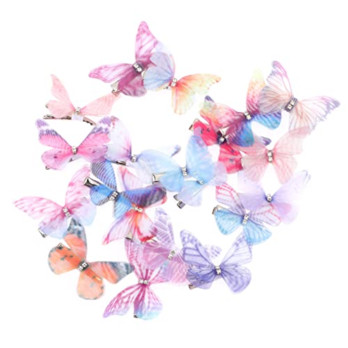 FOMIYES 20 Pièces Lot de Pinces à Cheveux en Forme de Papillote pour Filles et Adolescentes Design Voile Accessoire Coiffure Quotidien