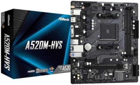 Placa-mãe ASRock AMD A520 Socket AM4 Micro ATX DDR4-SDRAM