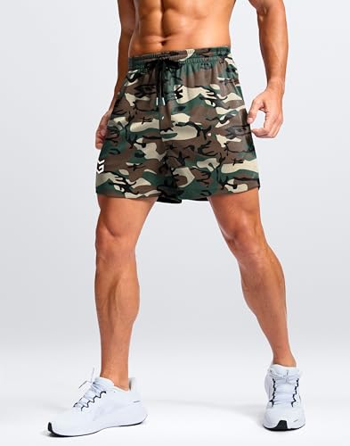 Image of G Gradual Men's Athletic Workout Shorts with Pockets 5 inch /7 inch /9 inch Lightweight Quick Dry Gym Basketball Running Shorts for Men