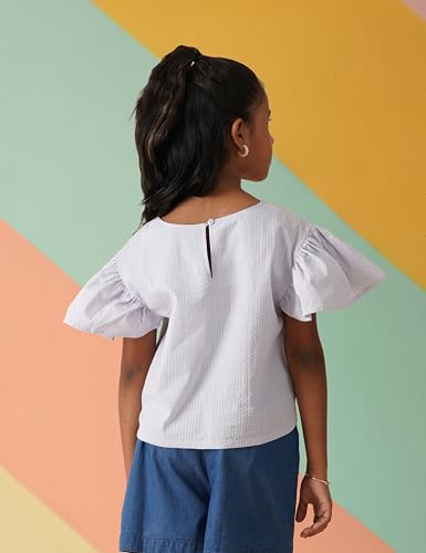 Image of Amazon Brand - Symbol Kids Girl's Cotton Regular Fit Top