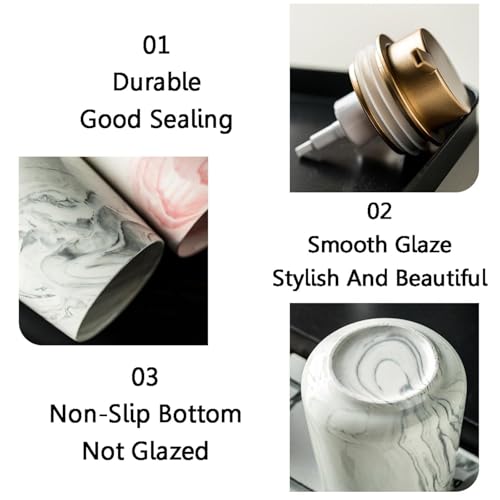 Juego de accesorios de baño modernos decoración efecto mármol premium 7