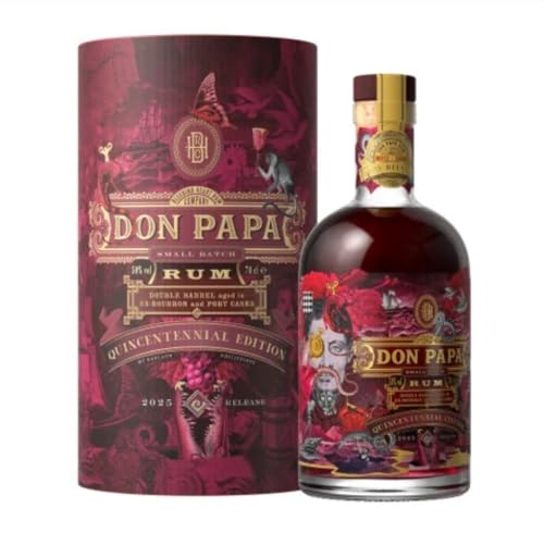 Don Papa Quincentennial Port Cask Rum 0 7L (50% Vol.) Limited Edition von den Philippinen Portwein Fassreifung Premium Rum in Geschenkverpackung