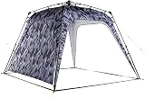 Lumaland Outdoor Gazebo 2.5 x 2.5 m | Waterproof & UV Protection | Garden Tent Incl. 1 x Side Panel & Bag & Pegs | Heavy Duty Camping & Party Tent | Quick Assembly [Grey Camouflage]