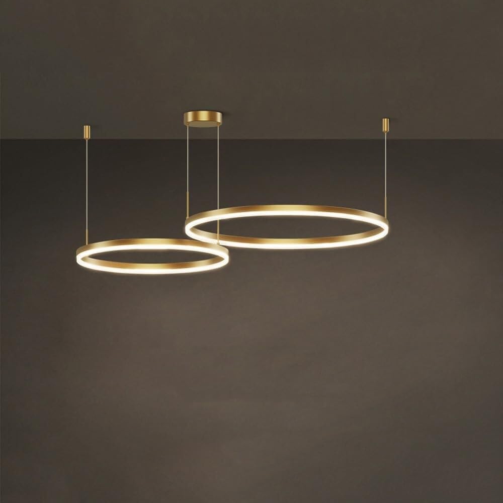 Suspension LED cercle pour salle à manger et salon au design contemporain