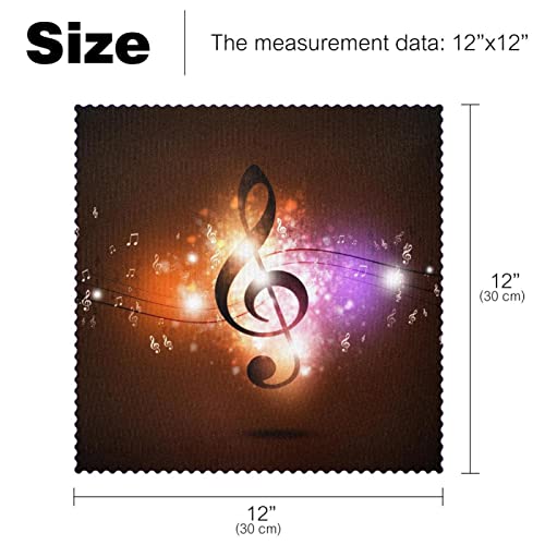 Set de table notes de musique 30,5x30,5 cm antidérapant résistant chaleur - 3
