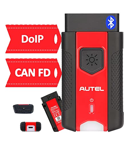 Autel MaxiVCI VCI200 OBDII Connector, Bluetooth Vehicle Communication Interface Comprehensive Diagnosis DoIP CAN FD Work with BT508 BT608 BT609 ITS600 KM100 MS906Pro MS906Pro-TS MK906SPRO MK906 Pro-TS