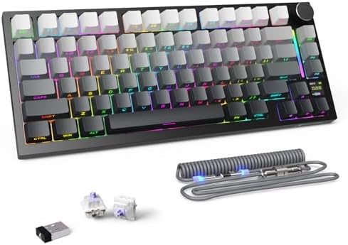 （15:30時点） ATTACK SHARK X820ULTRA メカニカルキーボード ゲーミング 発光Type-Cケーブル カスタム 75％配列 LEDディスプレイ