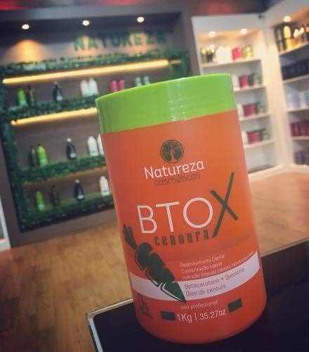 Traitement Kératine Carrot Btx Natureza - Sans Formaldéhyde - 1 Kg - Crème Lissante Anti-frisottis