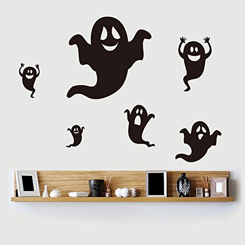 Vinilo Decorativo Halloween Fantasmas Divertidos 27x33 pulg miniatura 2