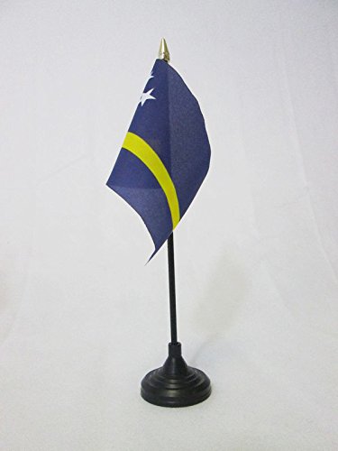 AZ FLAG Bandiera da Tavolo CURAÇAO 15x10cm Punta