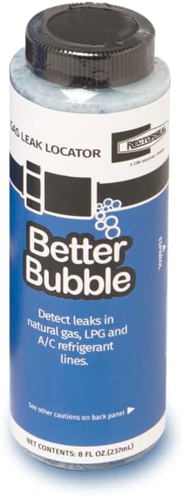 RectorSeal Better Bubble 65554 Advanced Leak Detector, Detects Refrigerant Gas, Air, and Oxygen, Fast Acting, Can Be Used at Varied Temperature/Pressure Conditions, Plumbing, 8 oz.