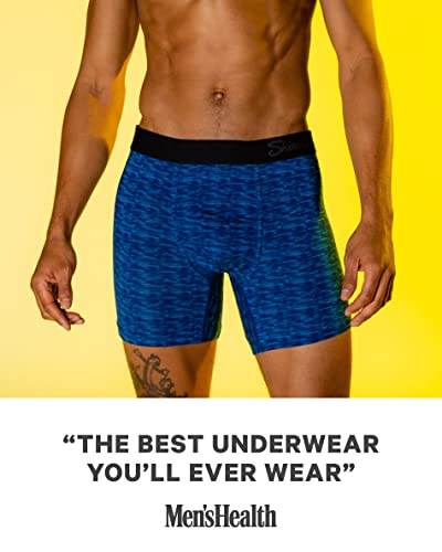 Shinesty Ball Hammock Mens Underwear With Pouch | Mens Large Boxer Briefs | Anti-Chafing, Moisture Wicking, Breathable, Bulge Enhancer, Scrotal Support | Us Large Pink Tropical #TOP3