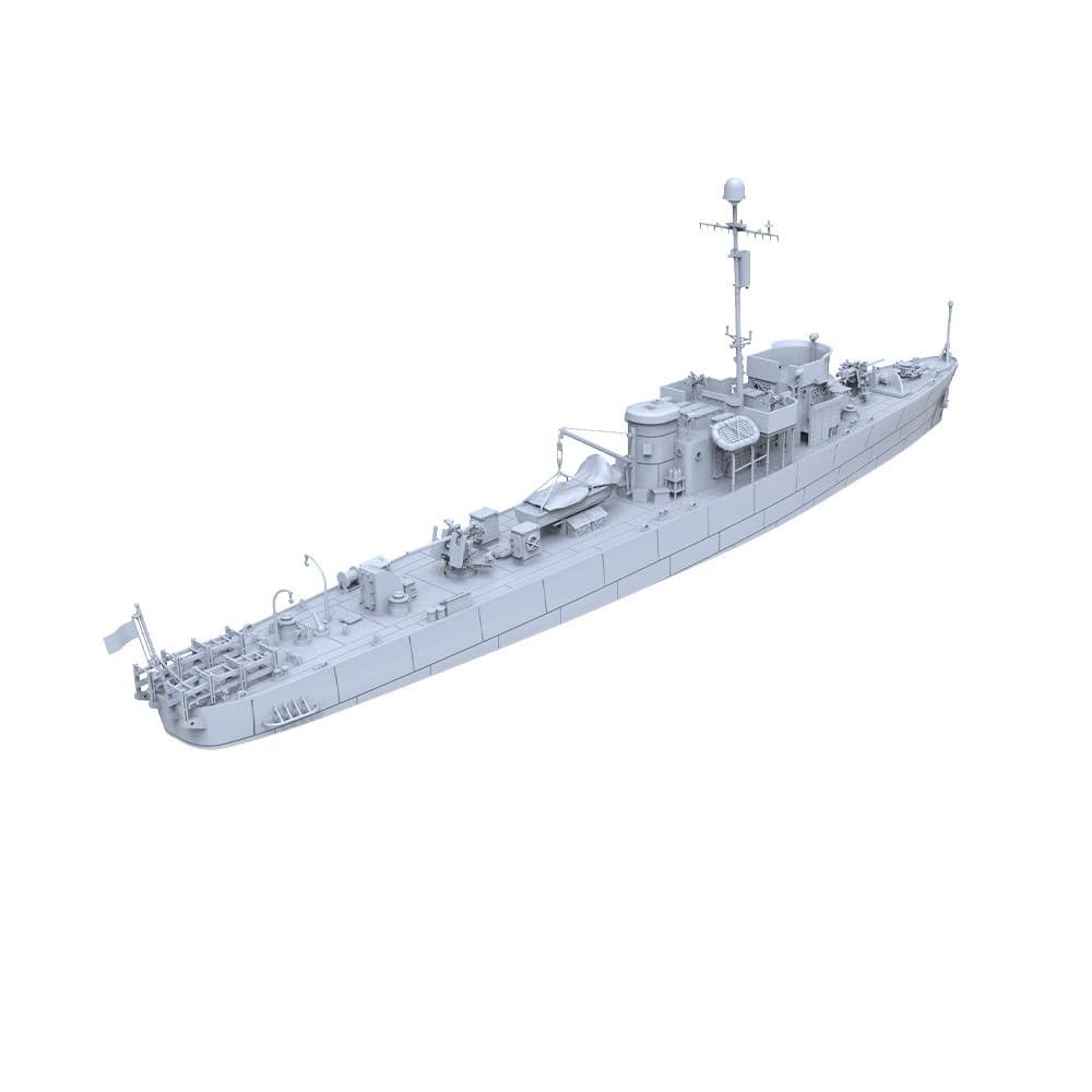 MRY-SFW SSC144599-A 1/144 zestaw do budowy modelu wojskowego USS PC-461 klasa Carmi Sub-Chaser Segmentowany kadłub