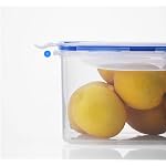 LOCK & LOCK Easy Essentials Storage Food Storage Container Set / Food Storage Bin Set - 4 Piece, Clear - Image 4