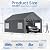 Bezseller 12x20 FT Heavy Duty Carport Canopy with Sidewalls, Grey
