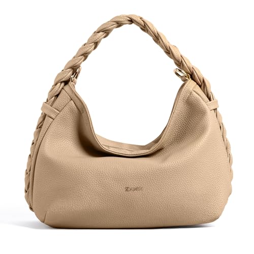 Image of EXOTIC Luna Braided Sling Bag for Women | Soft Structured Hobo Bag | Adjustable Strap | Multi Pocket | Elegant Everyday Purse