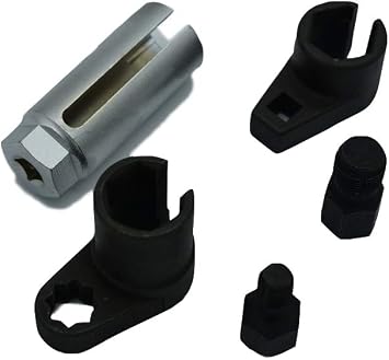 JDT 5PC 3/8 Dr 22mm Oxygen Sensor Remove Socket Set Spark Plug Thread Chasers Set