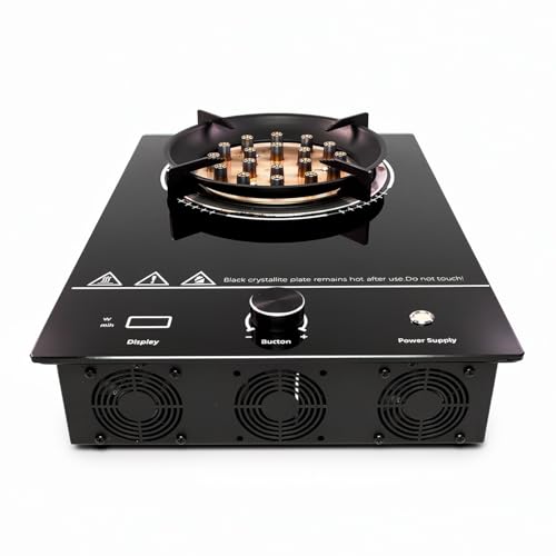Image of 3000W Plasma Technology Electric Without Gas Flame Stove, Tempered Glass Cooktop, 16 Burner, Portable Built-In, Multiple Safety Features
