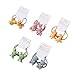KDDOM 10 Pcs Cute Cartoon Animal Elastic Hair Ties Rope Accessories for Girls,Bee,Bear,Rabbit,Frog,Dinosaur(Colorful)