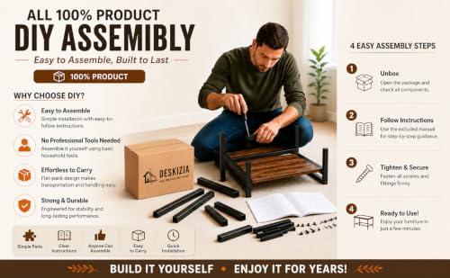 Image of Executive Desk for Home & Office| Executive Desk for Office, Laptop Table, Study Table, Modern Workstation | Black | DIY | 160x80 x75 CM