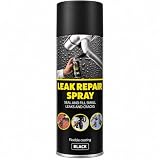 Spray Nero – Spray Sigillante Impermeabilizzante per Perdite e Crepe, Rivestimento Flessibile per Tubi, Scarichi, Grondaie e Tetti, Uso Interno ed Esterno