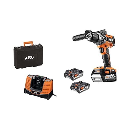 Perceuse compacte brushless AEG 18 V - 3 batteries - chargeur BSB18C2BLLI-X03C