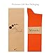 Mysocks Knee High Orange Socks for Women Men Cosplay Costume Combed Cotton Seamless Toe Tall Long Socks Orange,8-11