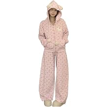 Kawaii Puppy 2-Piece Set Y2K Pink Hoodie & Pants | Cute Dog Embroidery Outfit Women's Loose Fit Tracksuit