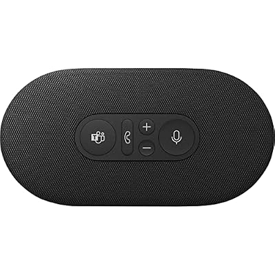 Microsoft Modern USB-C Speaker, Certified for Microsoft Teams, 2- Way Compact Stereo Speaker, Call Controls, Noise Reducing Microphone. Wired USB-C Connection,Black