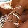 Gokeey Gold Cuff Bracelets for Women Trendy Waterproof, 14K Gold Plated Chunky Gold Bangles Beaded Bracelet for Women Fashion Accessories, Stackable Rope Forever Love Knot Infinity Paperclip Cuban Twist Bracelets Stack Set Bold Vintage Statement Jewelry #5
