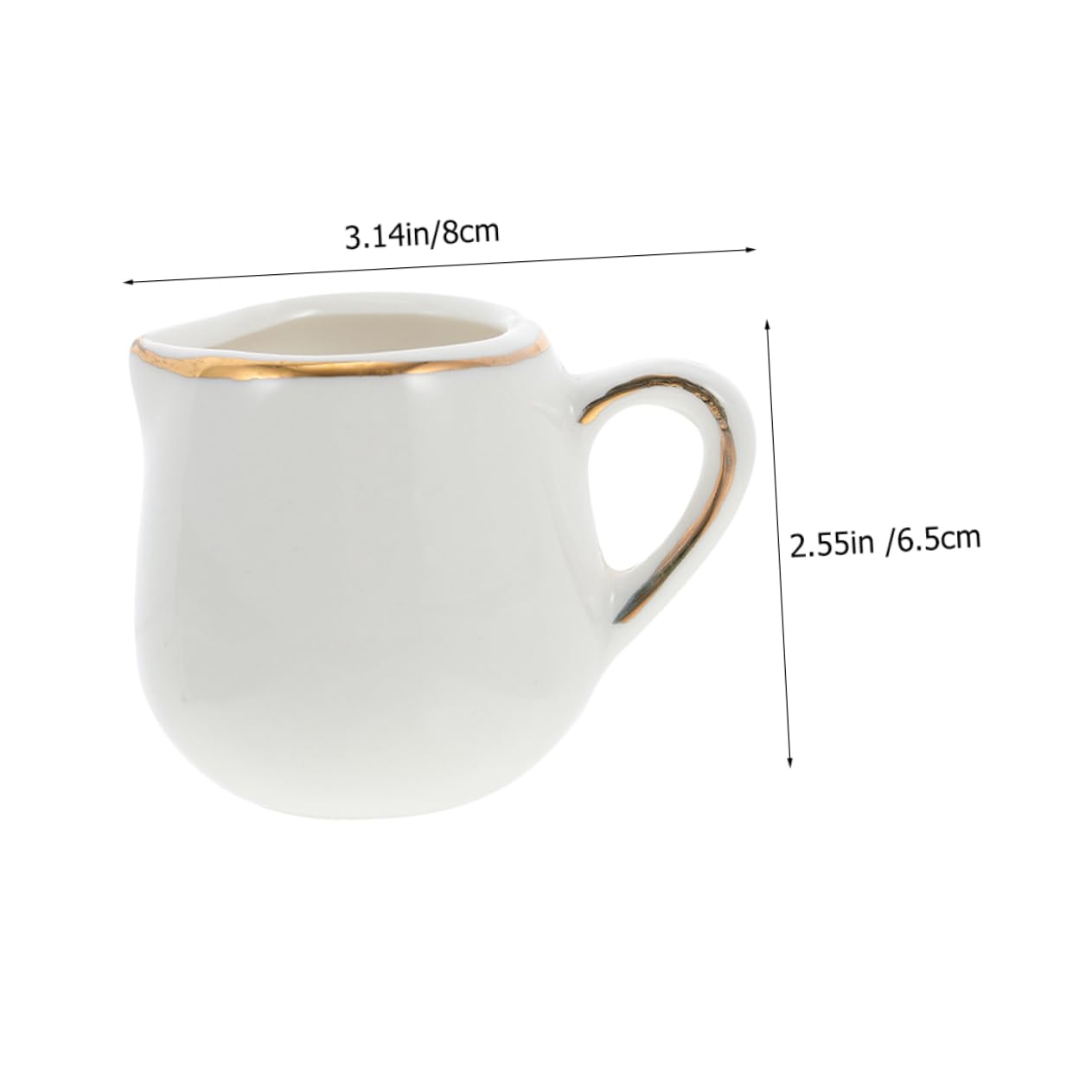 OFFSCH Milk Cup Milk Creamer Jug Spoon Multi-function Pitcher for Cream Sauce