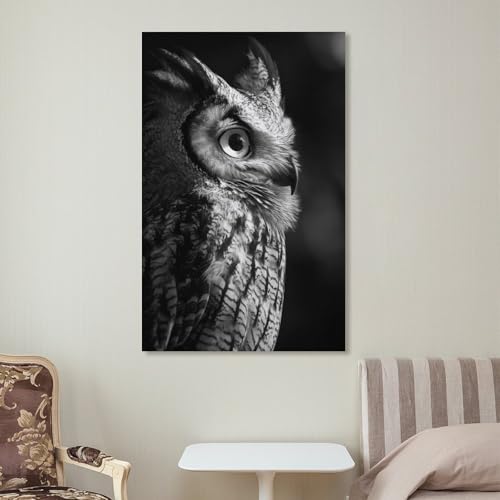 Impression d'art mural hibou rompre la monotonie d'un mur blanc - 7