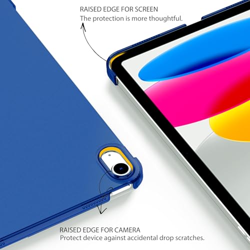 EasyAcc Case for iPad (A16) 11th/10th Generation 2025/2022 11/10.9 inch, Slim Hard Protective Cover for iPad 11/10 Gen, Models A3354/A3355/A3356/A2696/A2757/A2777/A3162, Dark Blue - Image 3