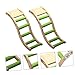 BESPORTBLE 2pcs Wooden Ladder Toy Bird Climbing Accessory Parrot Cage Budgerigar Supplies