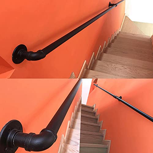 Main courante pour escalier en fer forgé noir DASHADAO