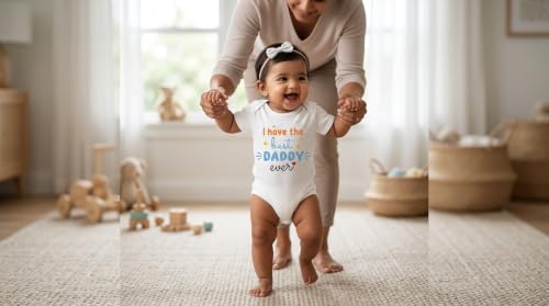 Image of Lillypupp Cotton Body Suit For New Born Baby Boy Girl Made To Express Love For Fathers /Daddies. Half Sleeves Romper Bodysuit Clothes For Infant Toddler Boys Girls.