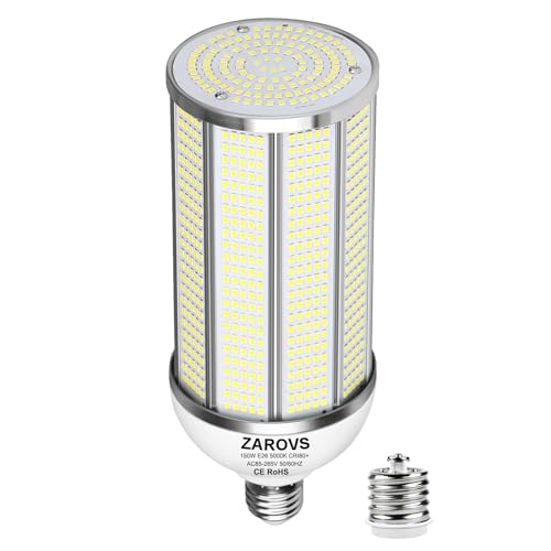 Image of 150W LED Corn Bulb, 22500LM Super Bright LED Bulb, Equivalent 600W MH HPS HID CFL, 5000K Daylight White, E26 /E39 Mogul Base LED Bulb for Commercial Industrial Lighting Warehouse Workshop Garage