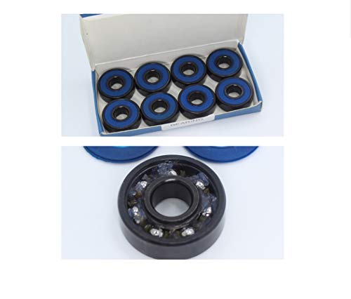 Roulement à billes 608 2RS ABEC9 bleu pour réparer les rollers de vitesse - 6