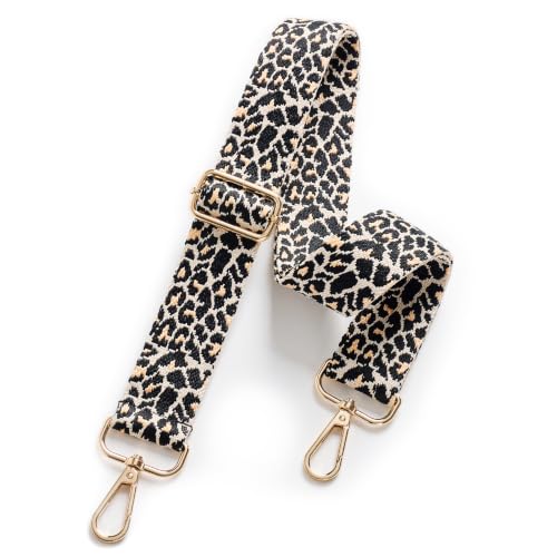 Image of chushui Leopard Print Purse Strap for Women,Adjustable Crossbody Bag Strap