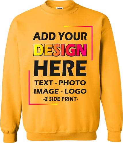 Custom Sweatshirt with Your Image for Men, Women Personalized Printed Photo Sweatshirt