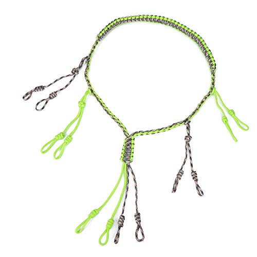 Hunting Duck Lanyard, Hunting Necklace, Adjustable Braid Durable Whistle Sling for Outdoor Hunting Accessory for Hunting(Fluorescent Green)
