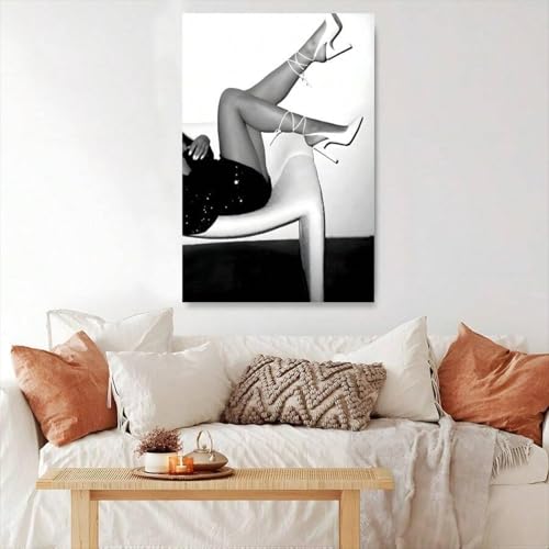 Impression sur talons hauts pour décoration murale de chambre à coucher