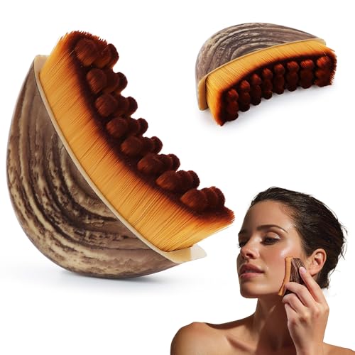 TINYLENS Lymphatic Contour Face Brush V-Shape Lymphatic Drainage Brush for Facial Massage Ergonomic Curve Fit Reduce Puffiness Define Jawline Gentle Daily Use