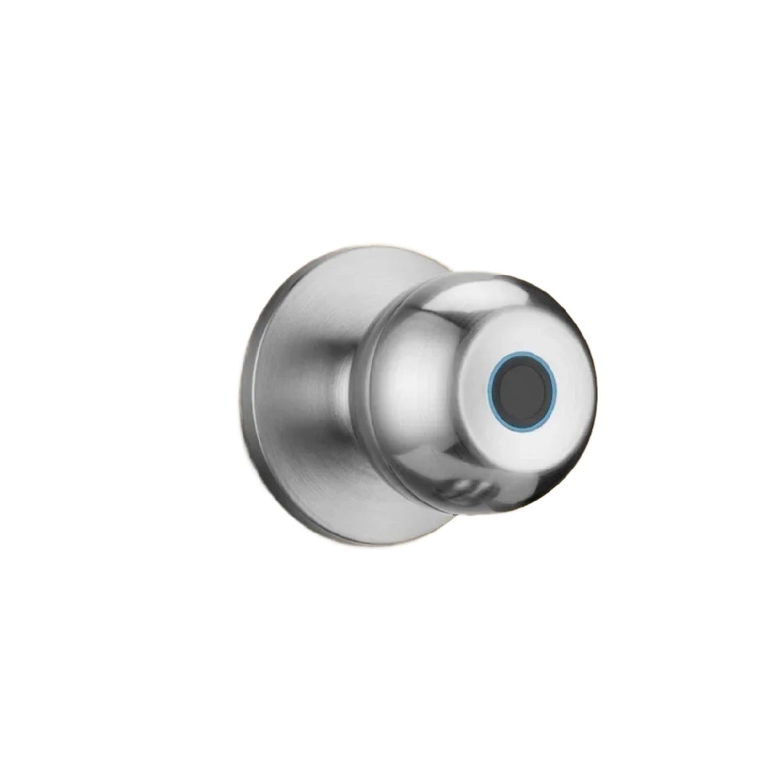 OSHPMBDLYFJ TTLOCK APP Unlock Smart Lock Biometric Fingerprint Ball Door Lock With Built-in Rechargeable Battery Electronic Door Lock(TTlock silver)
